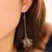 Golden Dangling Star Wrapping Crystal Earring