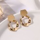 Golden Irregular Design Earring