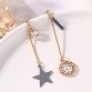 Dangling Star with Clock Earring